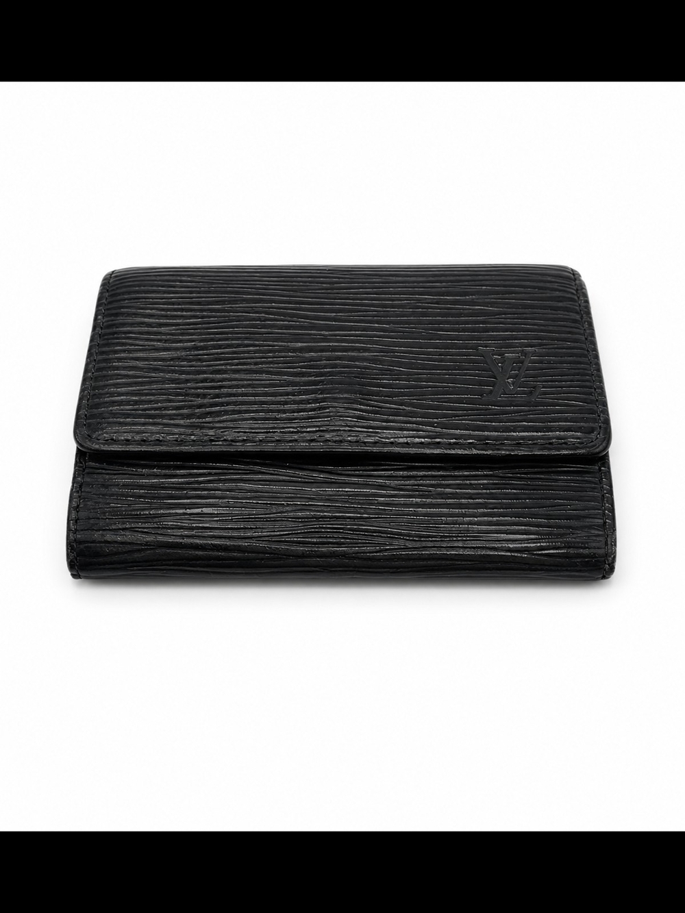 Louis Vuitton Black Epi Leather 6 Key Holder Wallet Case Made in Spain